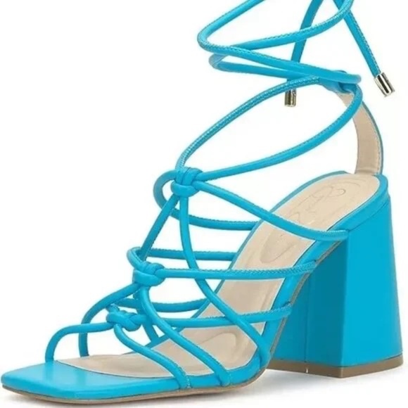 New Jessica Simpson Ozias Strappy Pumps Nevada Blue Women's Size 5.5 M NIB - Picture 2 of 11